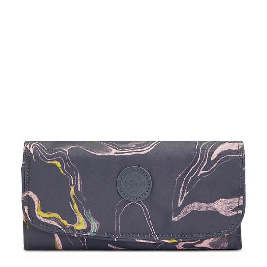 Kipling Money Land Printed Snap Wallet Cüzdan Gri | TR 1033TC